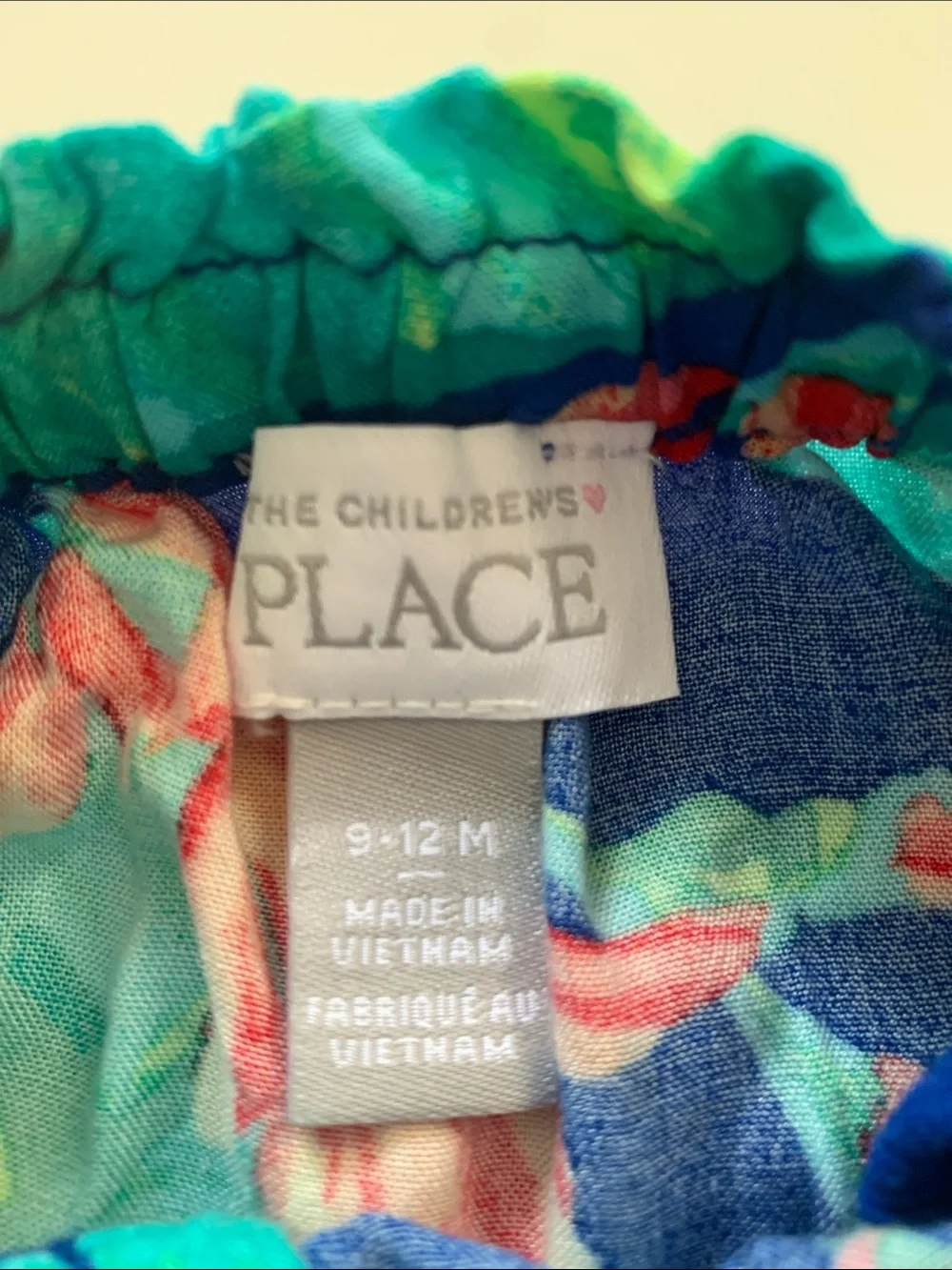The Children's Place Teal and Blue Floral Baby Sundress Size 9-12M